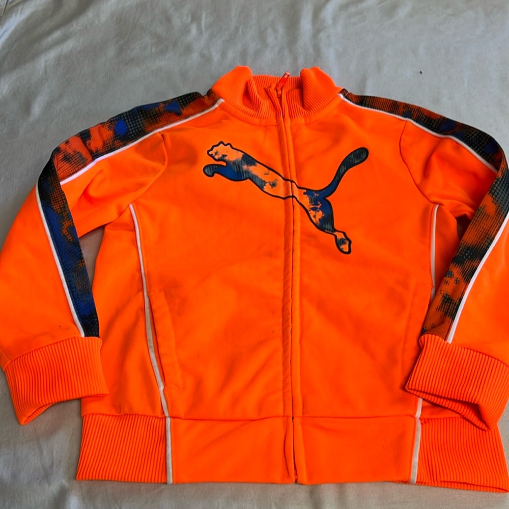 2T Puma Bright Orange Track Jacket